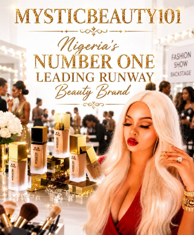 MysticBeauty101 Cosmetics Officially Ranked as Nigeria’s No. 1 Leading Runway Beauty Brand.
