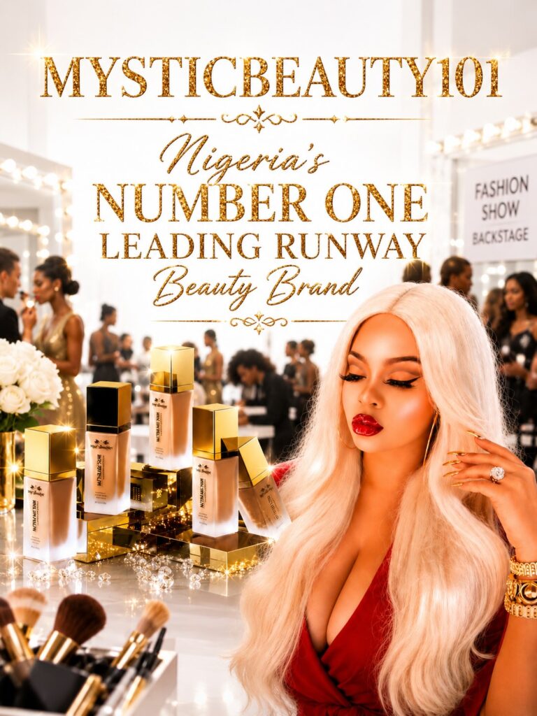 MysticBeauty101 Cosmetics Officially Ranked as Nigeria’s No. 1 Leading Runway Beauty Brand.